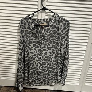 Banana Republic Leopard Print Blouse